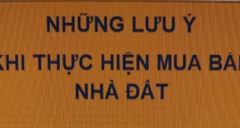 Các bước cơ bản khi thực hiện mua bán nhà đất